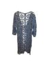 Raj 100% Viscose Solid Blue Cardigan One size - photo 2