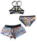 Seafolly Print Multi Color Two Piece Swimsuit Size XXS - photo 2