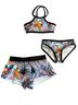 Seafolly Print Multi Color Two Piece Swimsuit Size XXS - photo 1