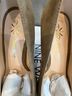 Nine West 100% Suede Solid Brown Green Tan Heels Size 7 1/2 - photo 12