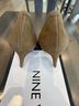Nine West 100% Suede Solid Brown Green Tan Heels Size 7 1/2 - photo 7