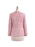 Nanette Lepore 62% Polyester 19% Rayon 19% Acrylic 100% Polyester Tweed Checkered-gingham Color Block Houndstooth Plaid Marled Pink Red Blazer Size 14 - photo 2
