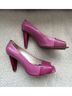 Jil Sander 100% Leather Color Block Pink Heels Size EU 40 - photo 3