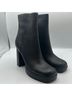 Jeffrey Campbell 100% Leather Black Ankle Boots Size 10 - photo 4