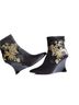 Natori 100% Polyester Print Black Gold Heels Size 6 1/2 - photo 1
