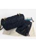 Tory Burch 100% Raffia Graphic Black Gold Crossbody Bag One size - photo 8