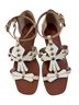 Tory Burch Brown White Sandals Size 9 - photo 1
