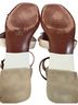 Tory Burch Brown White Sandals Size 9 - photo 2