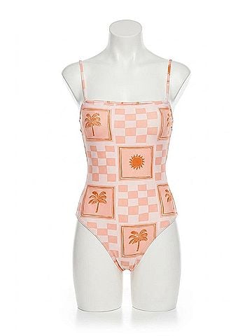 CITRINE Luna One-Piece Bikini in Pink (view 1)