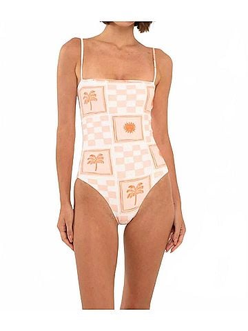 CITRINE Luna One-Piece Bikini in Pink (view 2)
