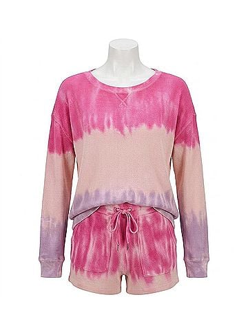 Splendid Felicity Thermal Sweater in Powder Blush (view 1)