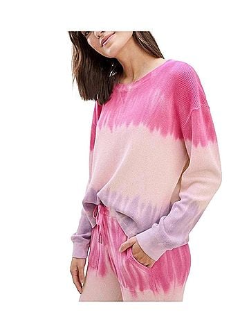 Splendid Felicity Thermal Sweater in Powder Blush (view 2)