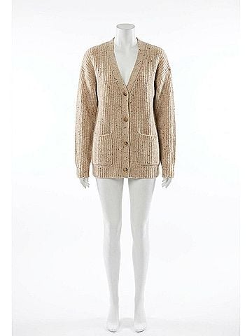 Astr Women's Saffi Sweater in Oatmeal Multi (view 1)
