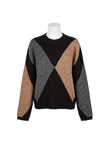 Barbour Sabrina Crew Neck Jumper in Multi (view 1)