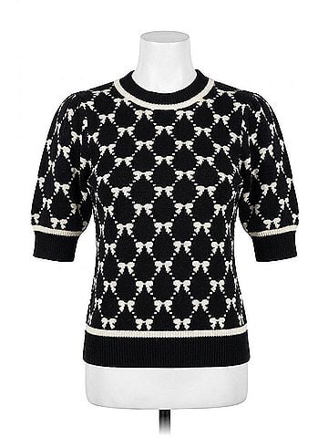 THML Bow Sweater in Black (view 1)