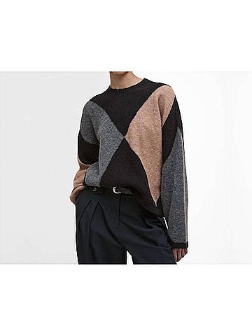 Barbour Sabrina Crew Neck Jumper in Multi (view 2)