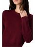 French Connection Red Vhari Knit Classic Pullover Sweater in Cabernet Size S - photo 3