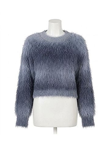 Molly Bracken Brushed Knitted Sweater in Grey (view 1)