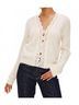 Rails Solid White Mer Cardigan in Ivory Size S - photo 2