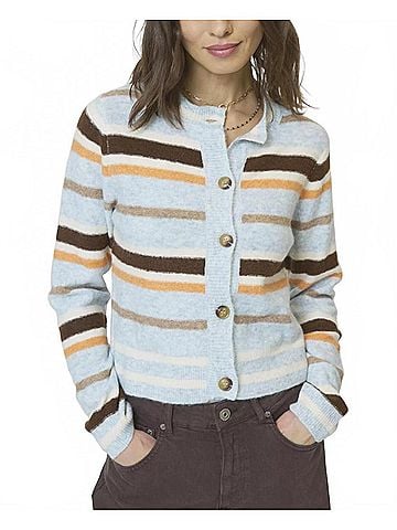Central Park West Ash Striped Cardigan in Mutli (view 2)