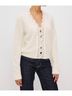 Rails Solid White Mer Cardigan in Ivory Size S - photo 4