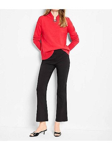 Nic + Zoe Cyra Cozy Riding Sweater in Scarlet (view 2)