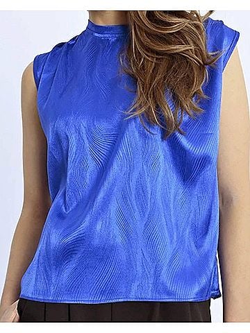 Molly Bracken Cozy Current Top in Navy Blue (view 2)