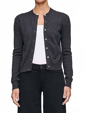 DL1961 Brinn Cardigan in Charcoal Grey (view 2)