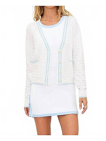 Beach Riot Gene Knit Cardigan in Coastal Waves (view 2)