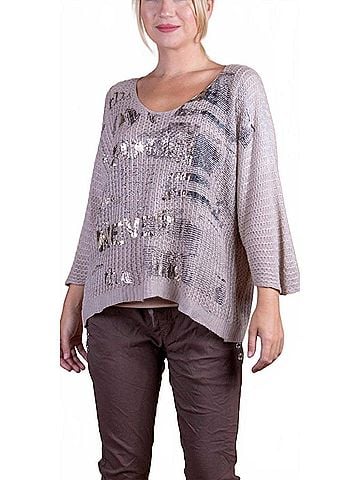 GiGi Moda Lustro Knit Sweater in Beige (view 2)