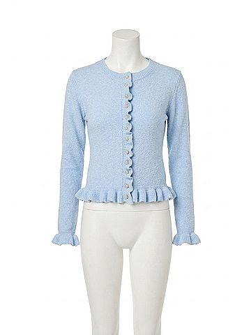 Astr Eowyn Relaxed Cardigan in Blue (view 1)
