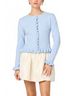 Astr Solid Blue Eowyn Relaxed Cardigan in Blue Size L - photo 2