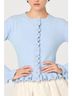 Astr Solid Blue Eowyn Relaxed Cardigan in Blue Size L - photo 4