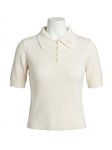Line & Dot Sailing Crew Neck Sweater in Ivory (view 1)