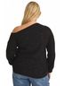 Gilli Black Sequin Knit Top - Plus in Black Size 2X - photo 3