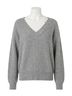 Elan Solid Gray Cool Casual Sweater in Grey Size L - photo 1