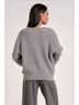 Elan Solid Gray Cool Casual Sweater in Grey Size L - photo 4