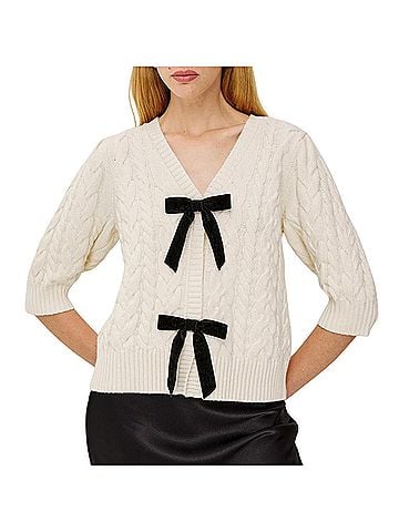 Rails Clarissa Cable Sweater in Ivory (view 2)
