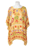 Easel Yellow Margaret Kaftan in Yellow Multi Size M - photo 1
