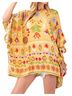 Easel Yellow Margaret Kaftan in Yellow Multi Size S - photo 3
