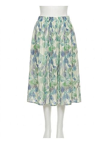 Lucy Paris Amari Midi Skirt in Multi (view 1)