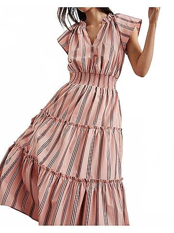 Rails Women's Amellia Dress in Coral Navy (view 2)