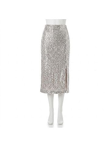 Vince Camuto Women's Sparkling Skirt in Gold (view 1)