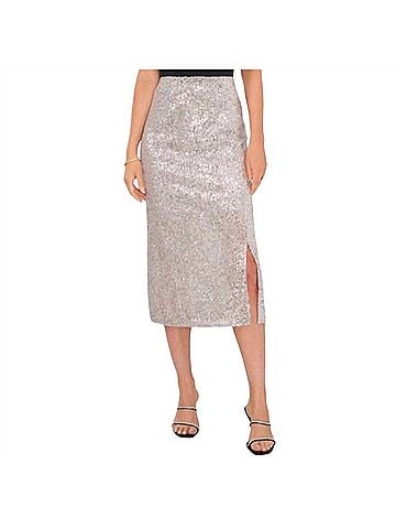 Vince Camuto Women's Sparkling Skirt in Gold (view 2)