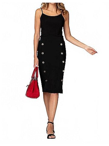 Joseph Ribkoff Pencil Skirt in Black (view 2)