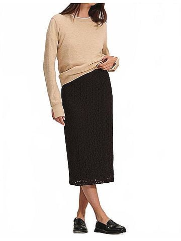 Velvet by Graham & Spencer Mia Midi Skirt in Black (view 2)