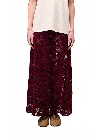 FRNCH Hebert Maxi Skirt in Bordeaux (view 2)