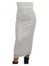 Blu Pepper Silver Icy Sequin Midi Skirt in Silver Size M - photo 2
