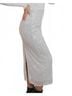 Blu Pepper Silver Icy Sequin Midi Skirt in Silver Size M - photo 4