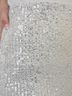 Blu Pepper Silver Icy Sequin Midi Skirt in Silver Size M - photo 5